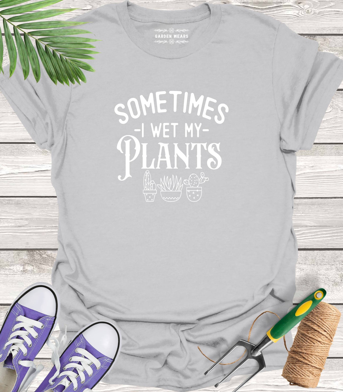 Unisex 100% Cotton T-shirt,  Sometimes I Wet My Plants