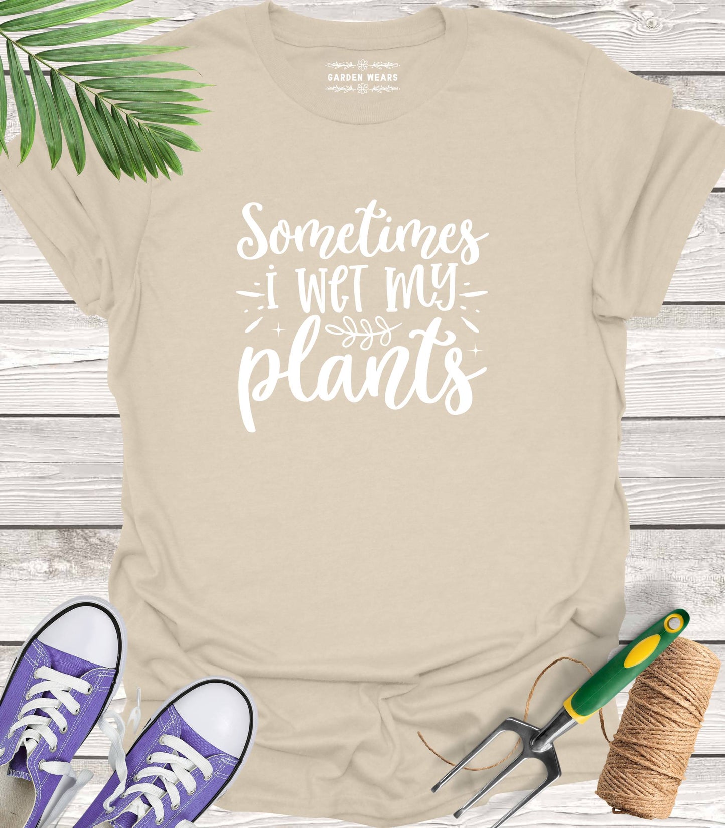 Unisex 100% Cotton T-shirt,  Sometimes I Wet My Plants