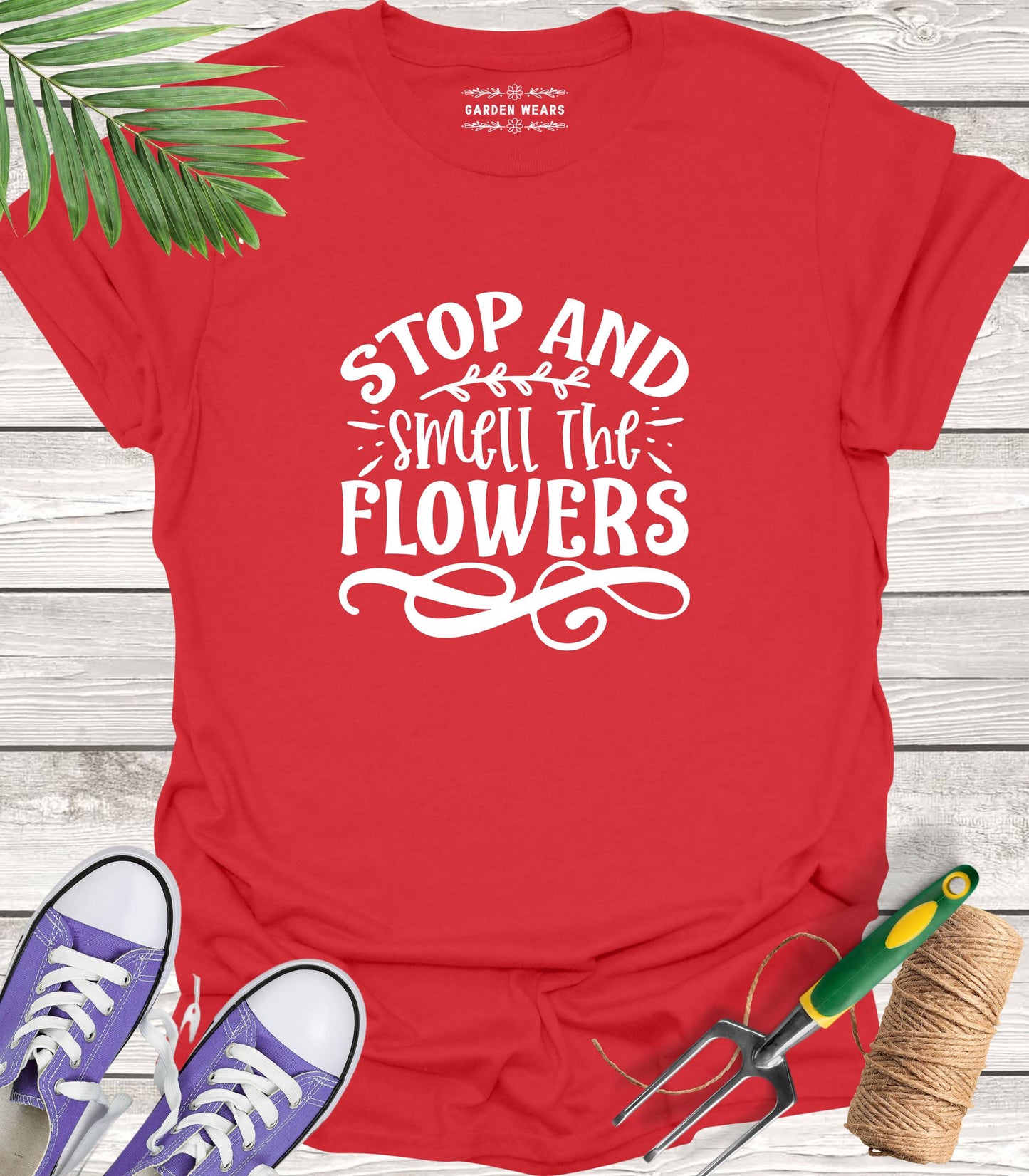 Unisex 100% Cotton T-shirt,  Stop And Smell The Flowers