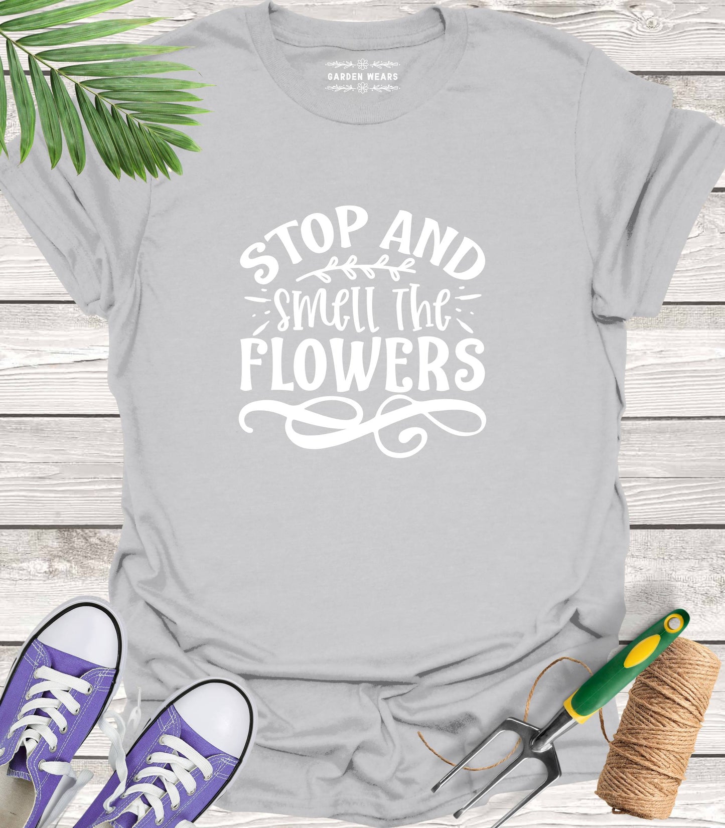 Unisex 100% Cotton T-shirt,  Stop And Smell The Flowers