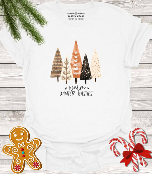 Unisex 100% Cotton T-shirt,  Warm Winter Wishes