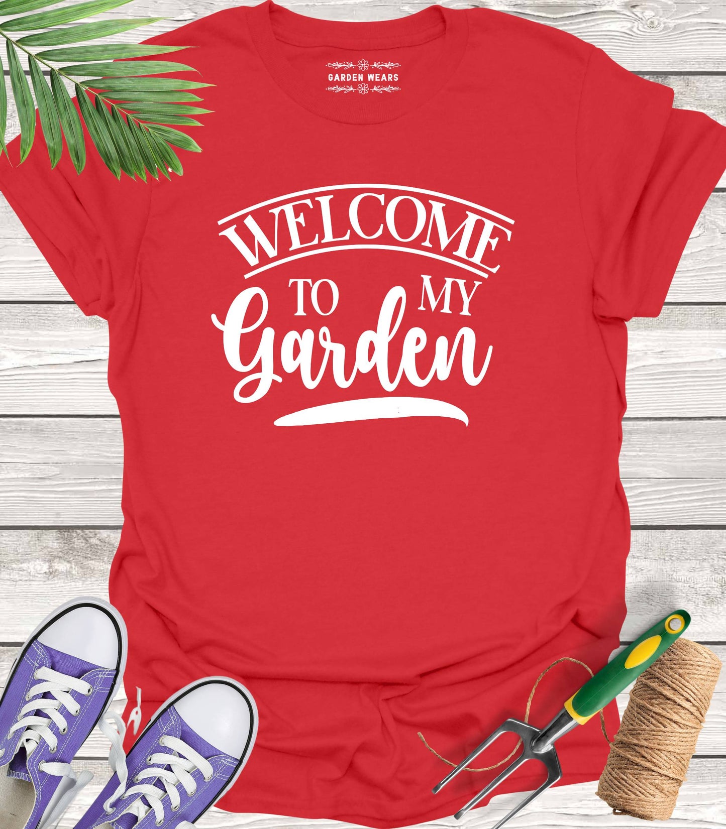 Unisex 100% Cotton T-shirt,  Welcome To My Garden