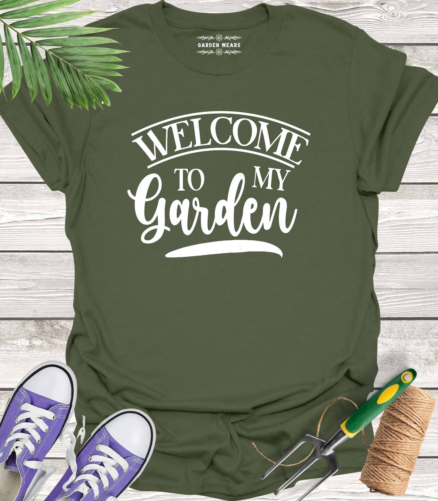 Unisex 100% Cotton T-shirt,  Welcome To My Garden