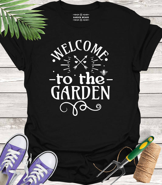 Unisex 100% Cotton T-shirt,  Welcome To The Garden