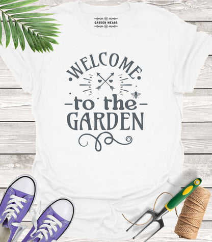 Unisex 100% Cotton T-shirt,  Welcome To The Garden