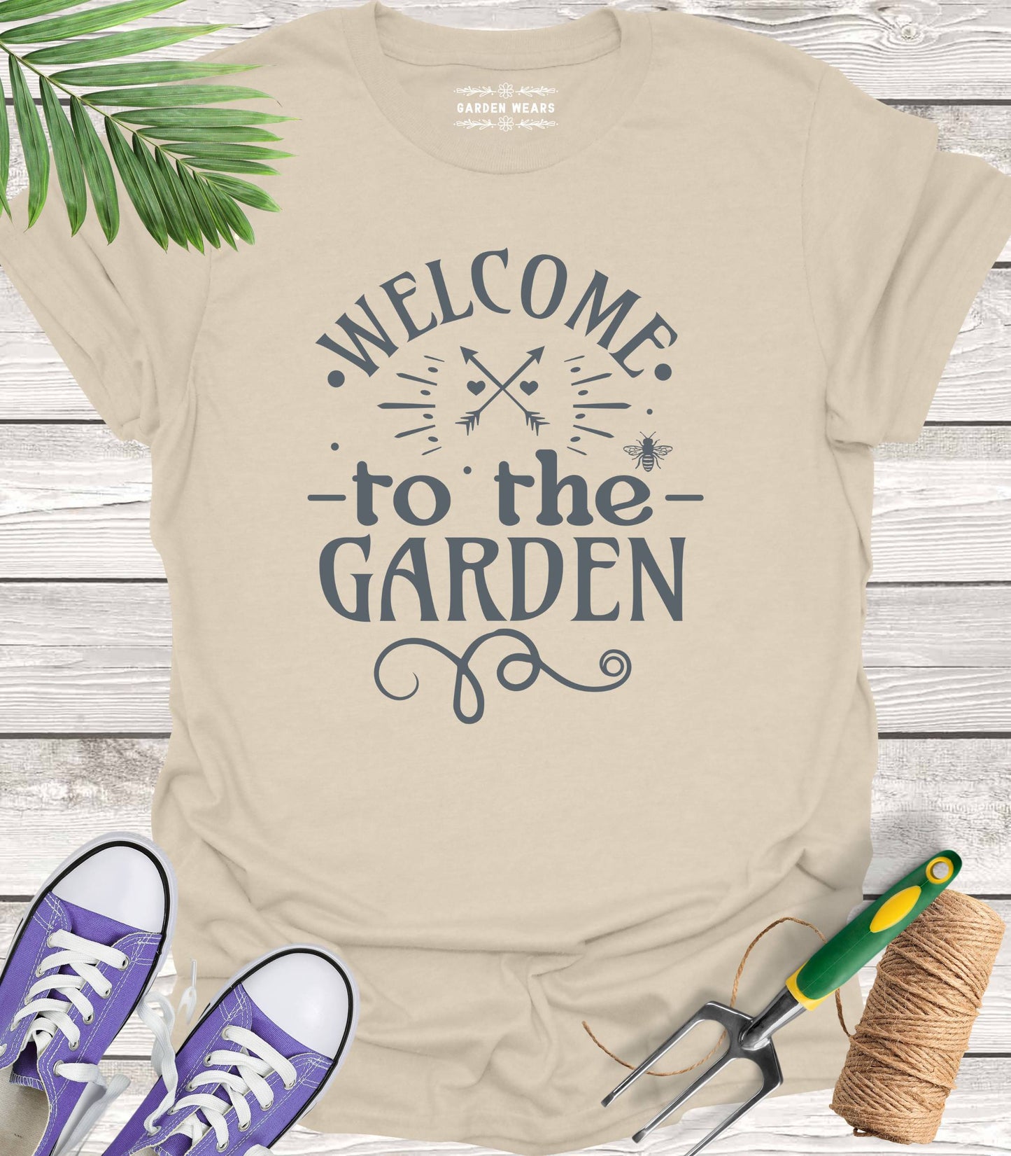 Unisex 100% Cotton T-shirt,  Welcome To The Garden