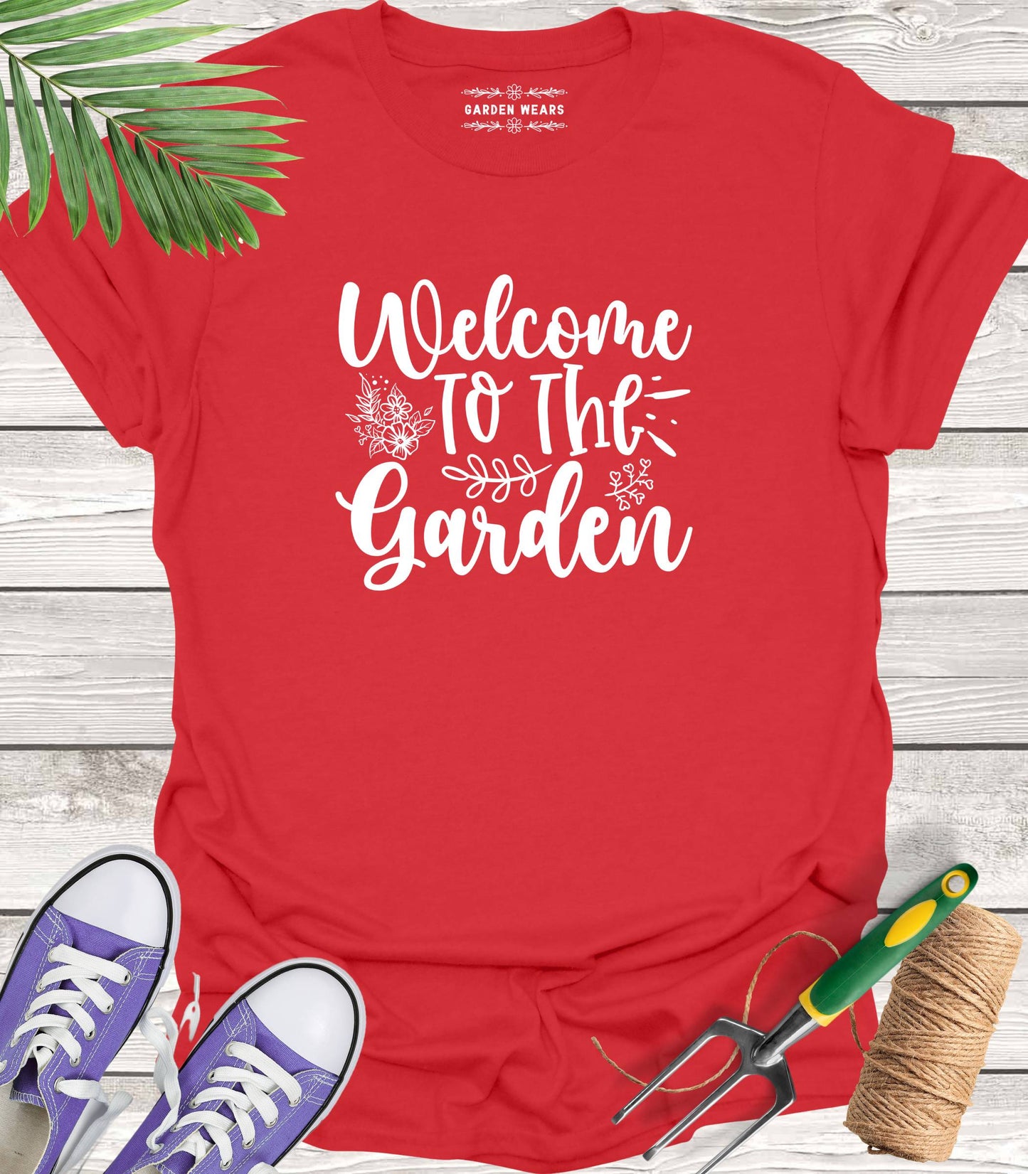 Unisex 100% Cotton T-shirt,  Welcome To The Garden